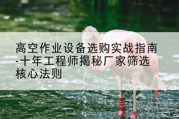 张店剪叉式升降机厂家-高空作业设备选购实战指南-十年工程师揭秘厂家筛选核心法则
